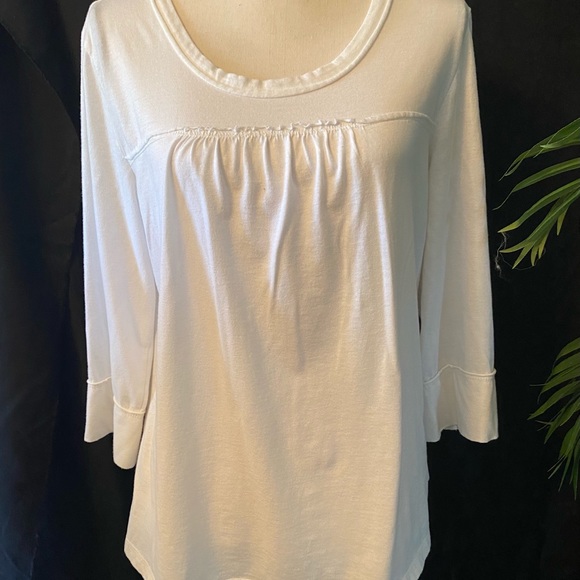 ♥️❄️Route 66 Woman’s White 3/4 Sleeve Shirt Size XL - Picture 3 of 9